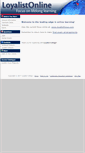 Mobile Screenshot of loyalistonline.com